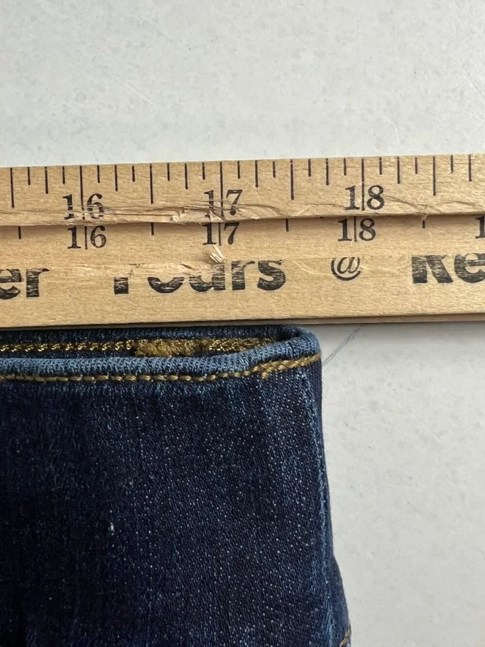 Spanx Jeans Women Petite 35x31* Pull On Flare High Rise Dark Blue Denim Tag 1X P